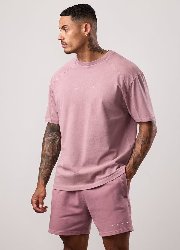 Gym King Purpose Washed Tee Dusky Mauve