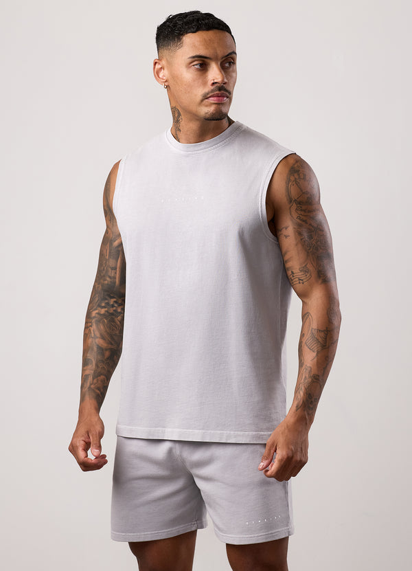 Gym King Purpose Washed Vest Urban Grey