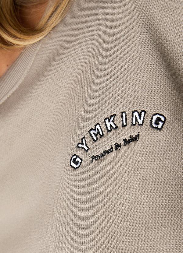 Gym King Radiance Crop Sweatshirt Mocha