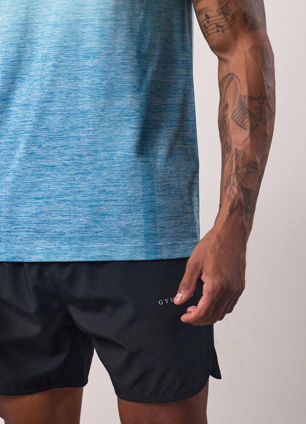 Gym King Relentless Ombre Seamless Tee Sea Mist