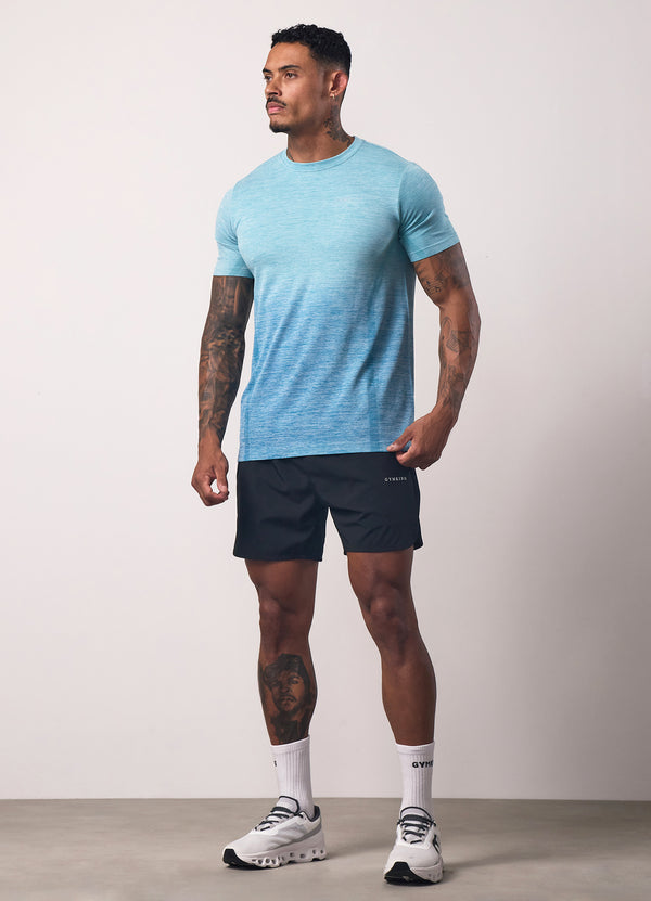 Gym King Relentless Ombre Seamless Tee Sea Mist