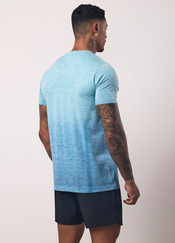 gym king Relentless Ombre Seamless Tee Sea Mist
