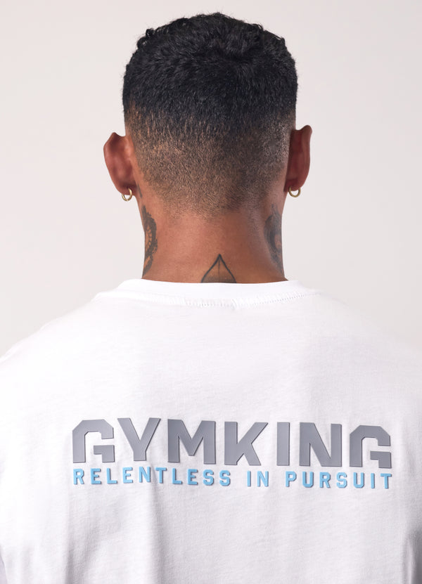 Gym King Relentless Tee White