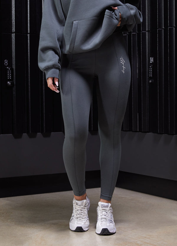 Gym King Reset Cotton Jersey Legging Green Smoke