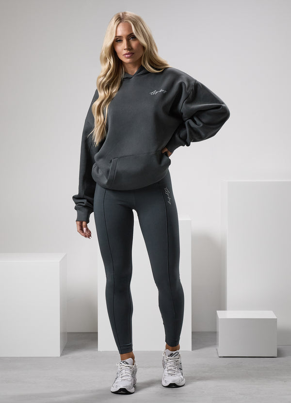 gym king Reset Cotton Jersey Legging Green Smoke