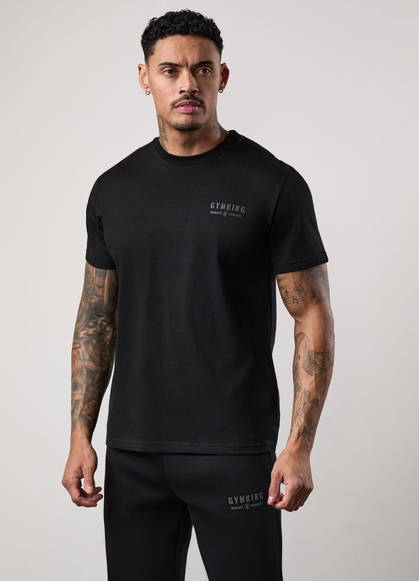 Gym King Resilient Mindset Tee Black