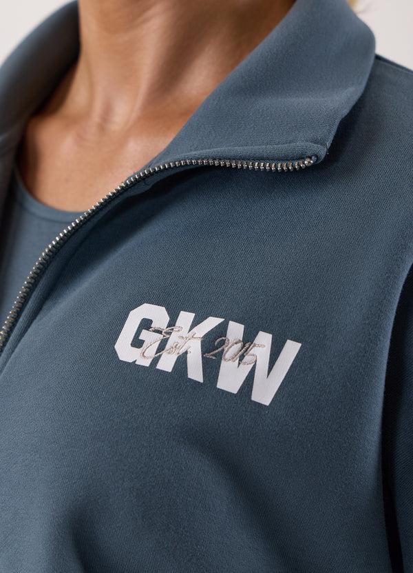 Gym King Revive Peached Full Zip Funnel Storm Blue