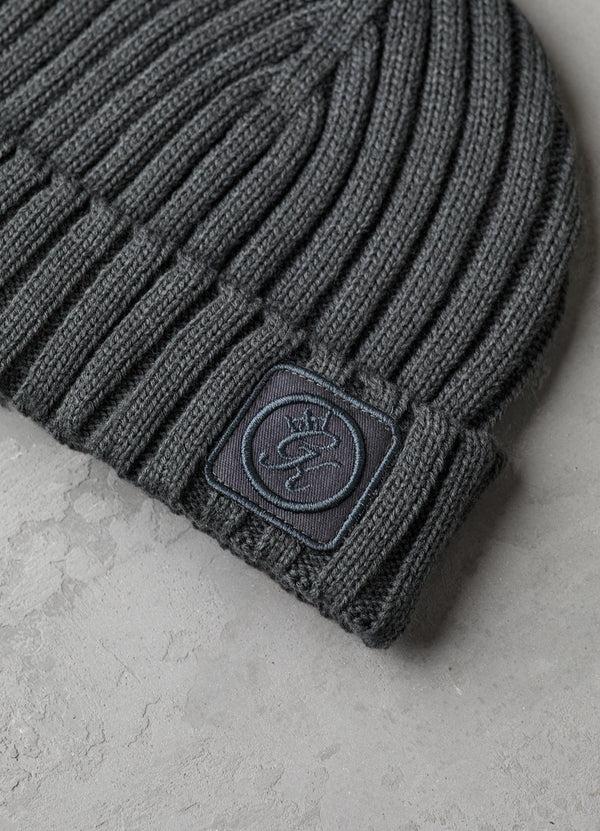 Gym King Rib Knit Beanie Grey