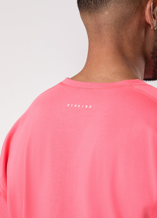 Gym King Rival Jersey Tee Coral