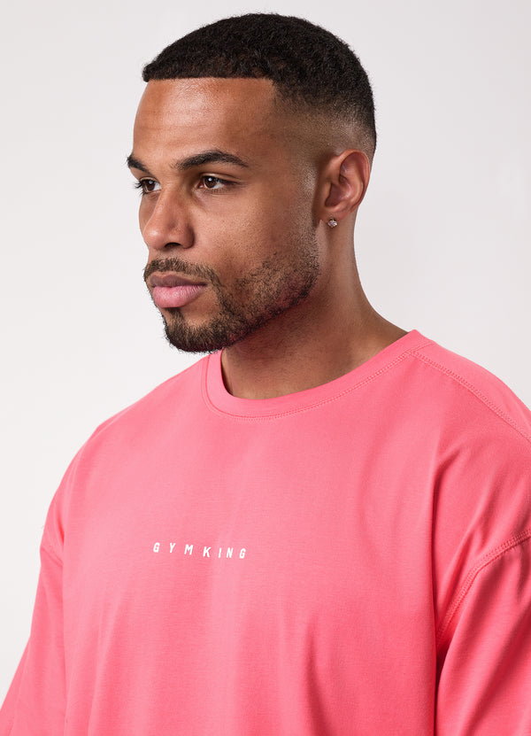 Gym King Rival Jersey Tee Coral