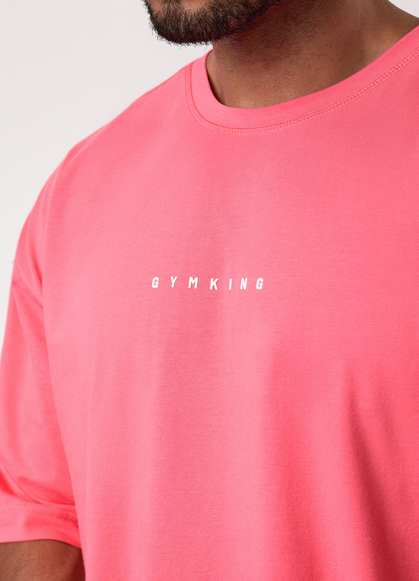Gym King Rival Jersey Tee Coral