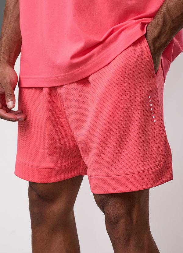 Gym King Rival Mesh Short Coral