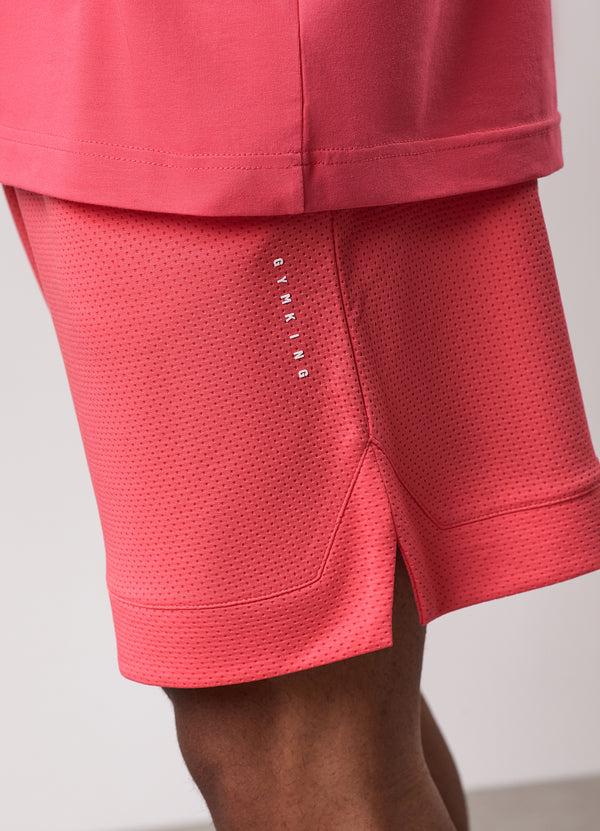 Gym King Rival Mesh Short Coral