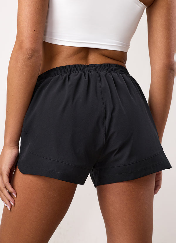 Gym King Running Short Black