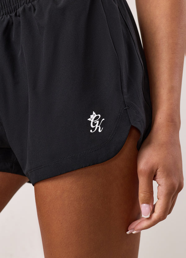 Gym King Running Short Black