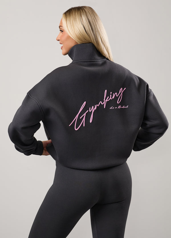 gym king Script Mindset Funnel Dark Pewter