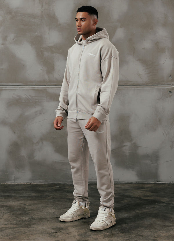 Gym King Script Relaxed Fit Jogger Light Sand