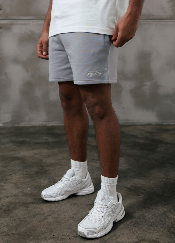 Gym King Script Relaxed Fit Short Urban Grey