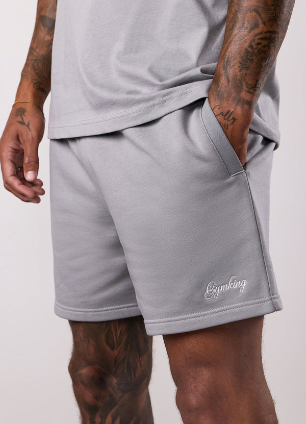 Gym King Script Relaxed Fit Short Urban Grey