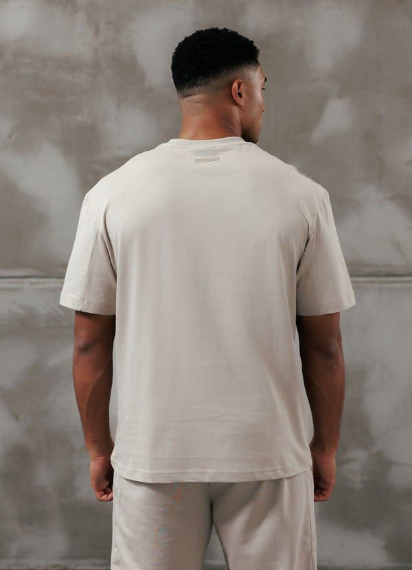 gym king Script Relaxed Fit Tee Light Sand