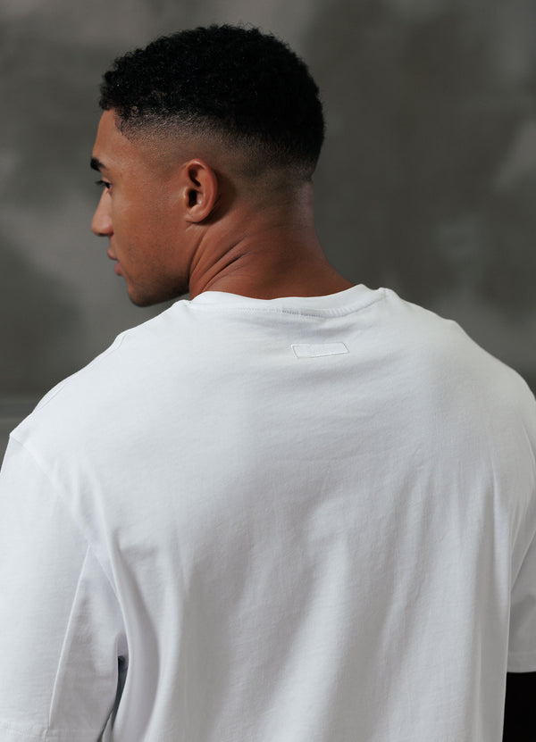 Gym King Script Relaxed Fit Tee White