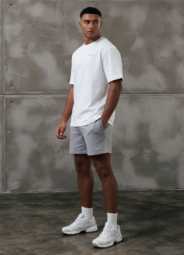 Gym King Script Relaxed Fit Tee White