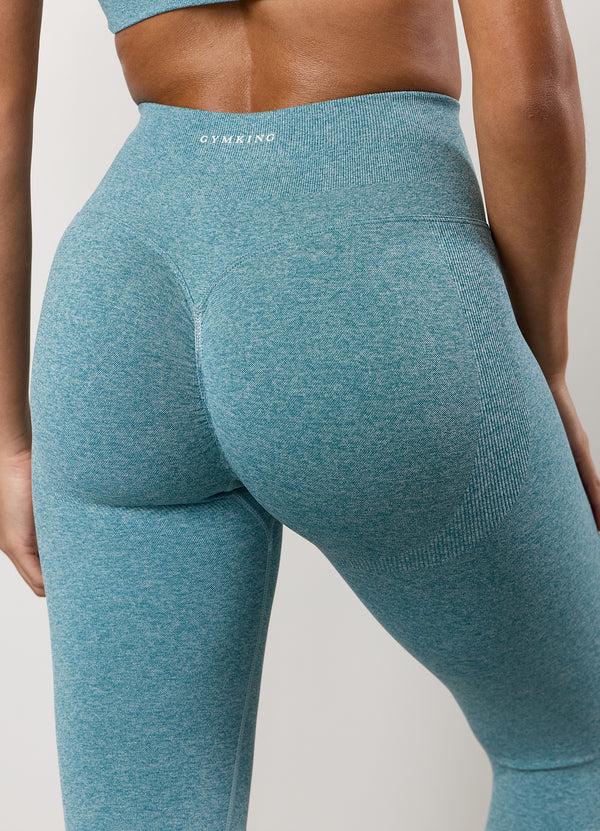 Gym King Sculpt Marl Legging Sea Mist