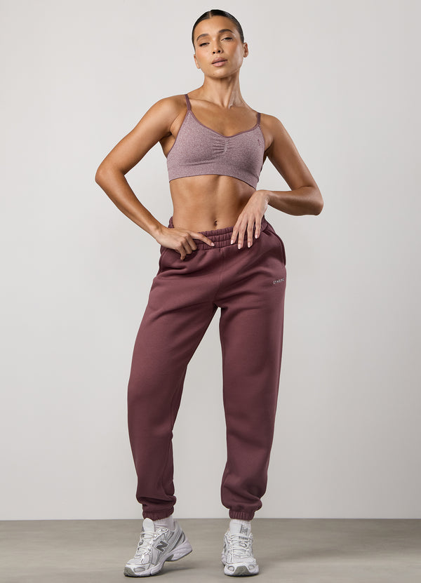 Gym King Sculpt Marl Scrunch Bra Grape