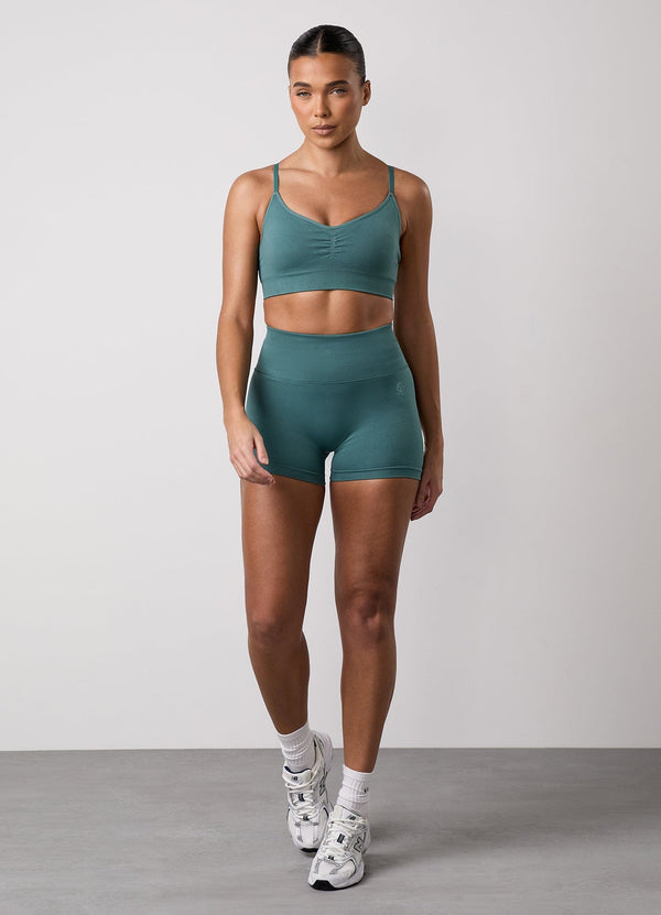 Gym King Sculpt Seamless 3" Short Dusky Fern