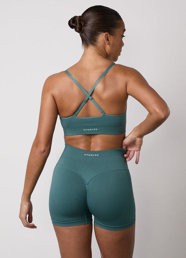 Gym King Sculpt Seamless 3" Short Dusky Fern