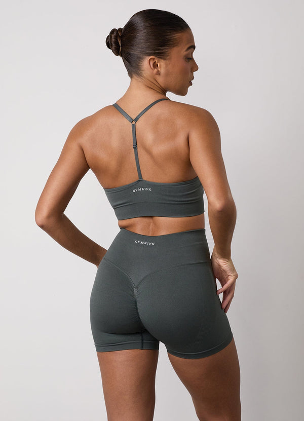 gym king Sculpt Seamless Bra Green Smoke