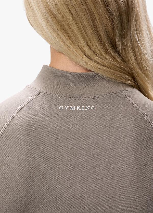 Gym King Sculpt Seamless Full Zip Truffle