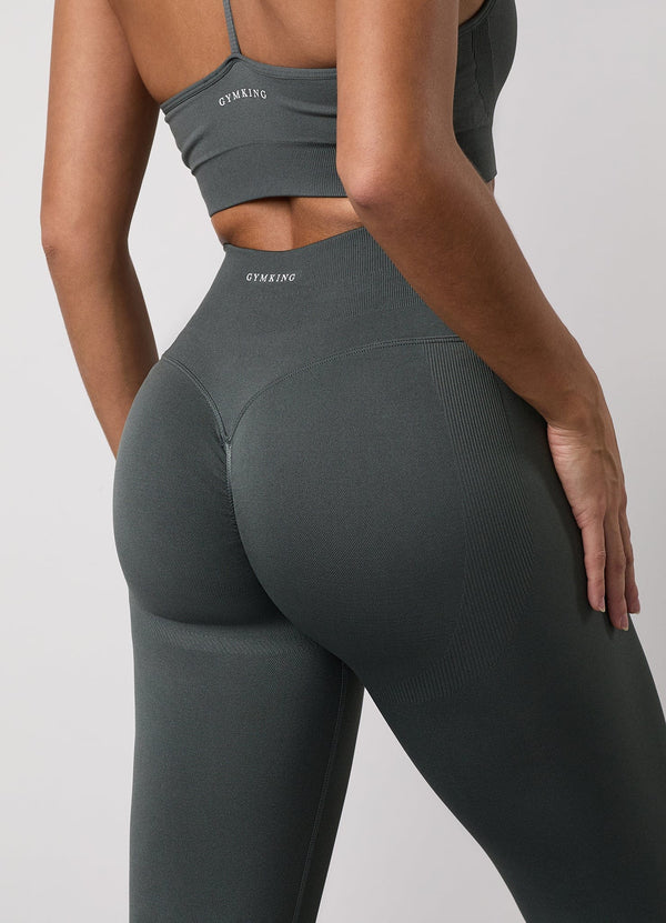 gym king Sculpt Seamless Legging Green Smoke