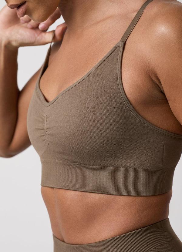 Gym King Sculpt Seamless Scrunch Bra Deep Mink