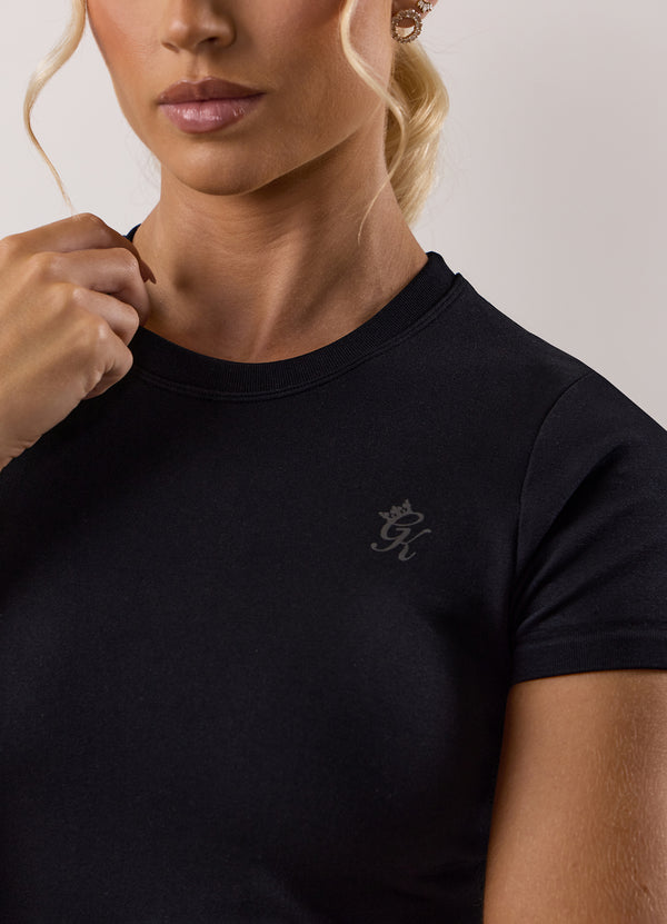 Gym King Sculpt Seamless Short Sleeve Tee Black