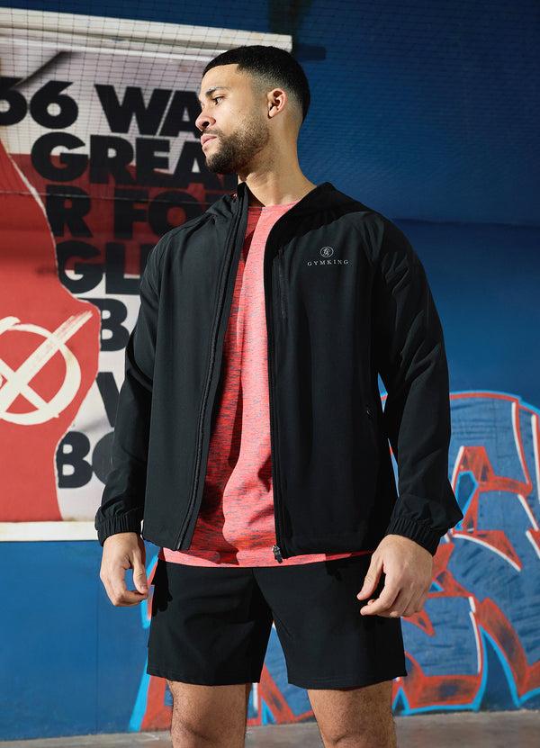 Gym King Seamless Space Dye Tee Urban Grey/Coral