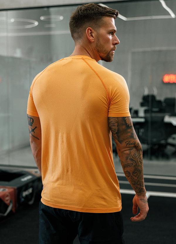 Gym King Seamless Tee Soft Orange