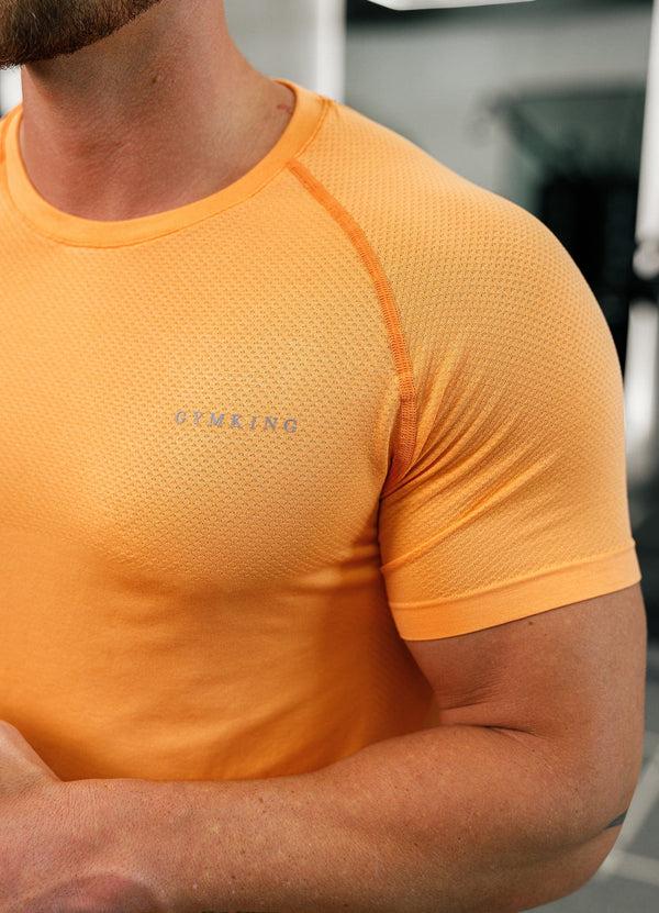 gym king Seamless Tee Soft Orange