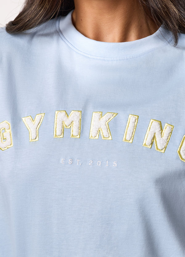 Gym King Shadow Boyfriend Tee Hydrangea Blue