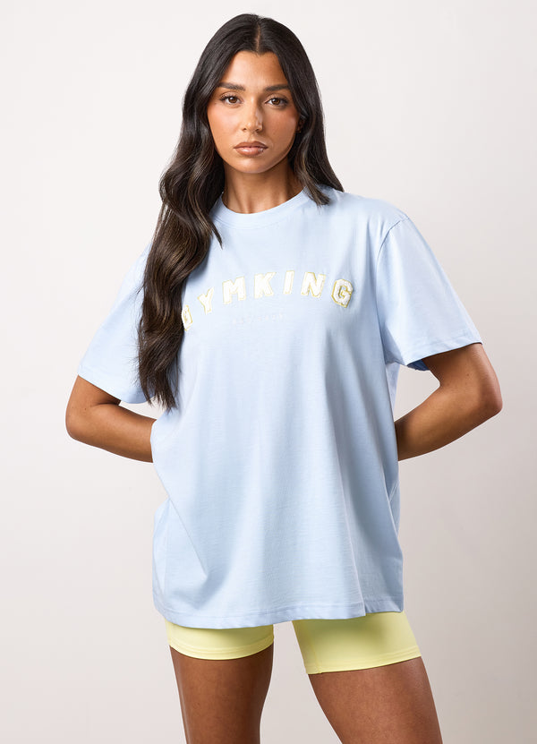 Gym King Shadow Boyfriend Tee Hydrangea Blue