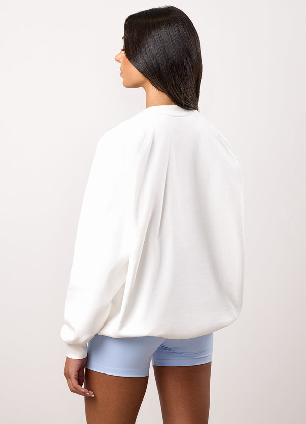 gym king Shadow Oversized Crew Cream