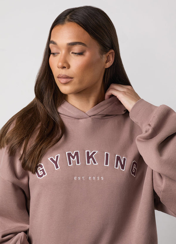 Gym King Shadow Oversized Hood Fawn