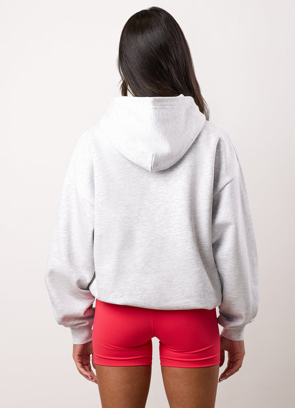 gym king Shadow Oversized Hood Snow Marl