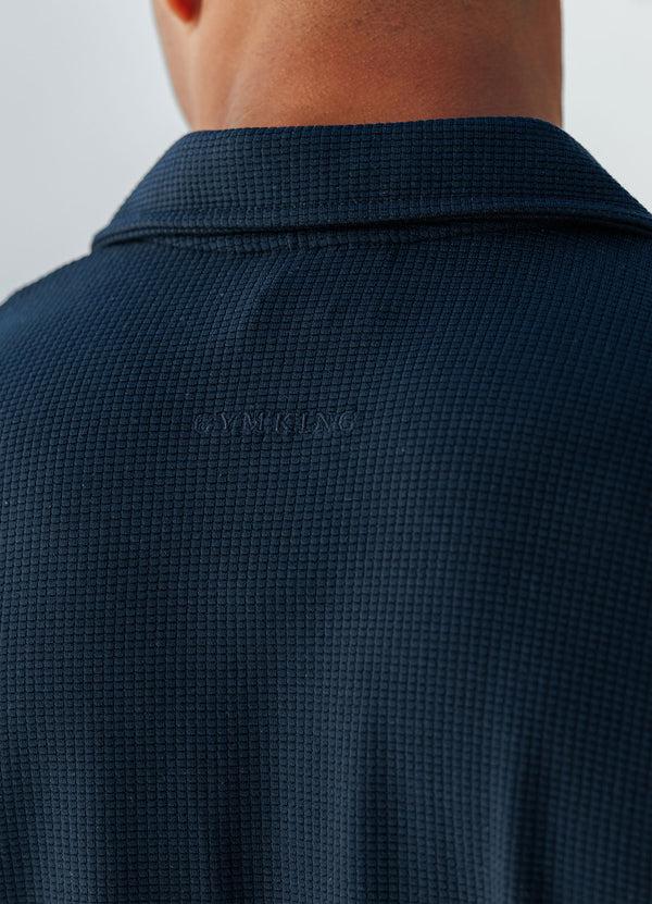 Gym King Signature Waffle Shirt Navy