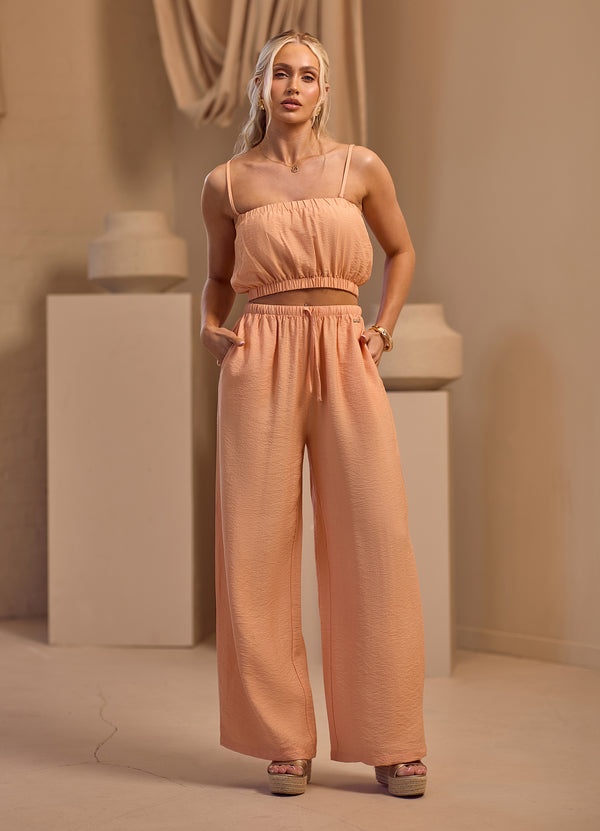 Gym King Signature Woven Trousers Petite Apricot