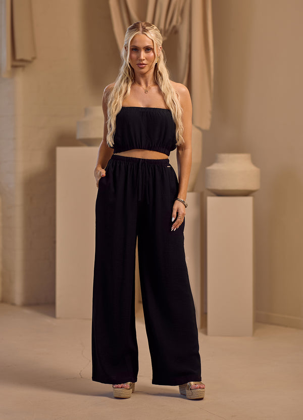 Gym King Signature Woven Trousers Petite Black