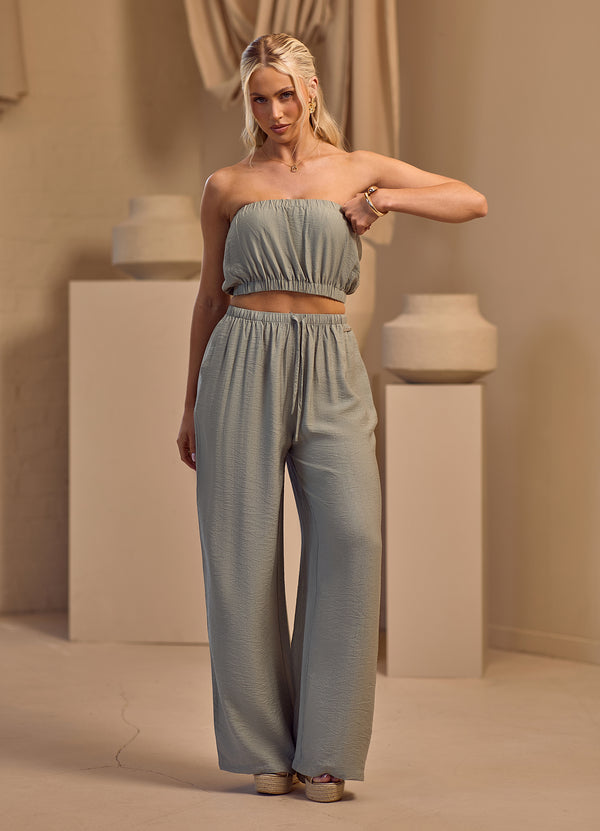 Gym King Signature Woven Trousers Petite Sage