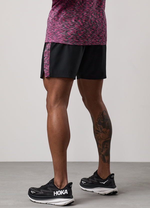 Gym King Space Dye Panel 5" Short Black/Pink