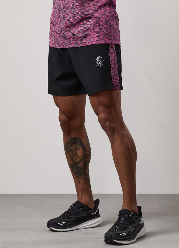 gym king Space Dye Panel 5" Short Black/Pink
