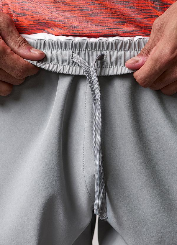 Gym King Space Dye Panel 6" Short Urban Grey/Coral